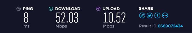 Internet speed test